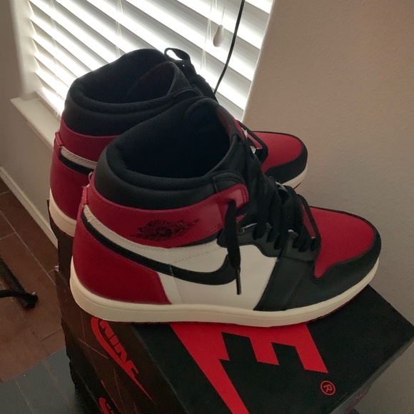 Nike Other - Jordan 1 retro bred toe